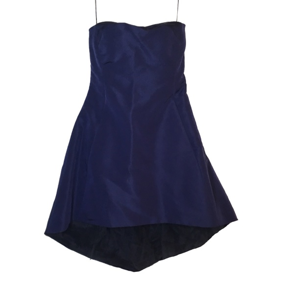 Anne Bowen Blue Strapless Formal Dress Gown Small MSRP $458 - Picture 3 of 8